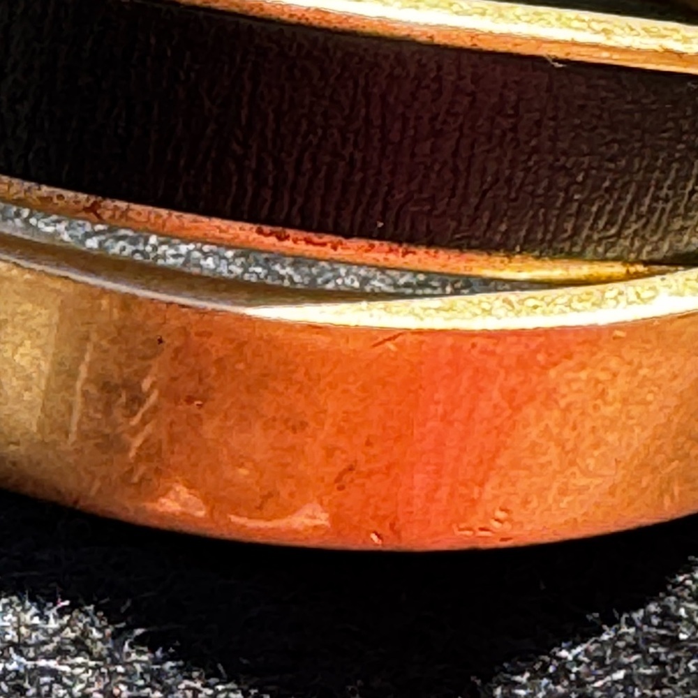 Brooks Brothers 12K Gold Plated Brushed Cuff Bracelet Heritage Luxe Minimal Icon - Picture 6 of 14